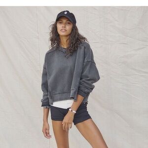 Free People Movement Intercept Sweatshirt size L -Black